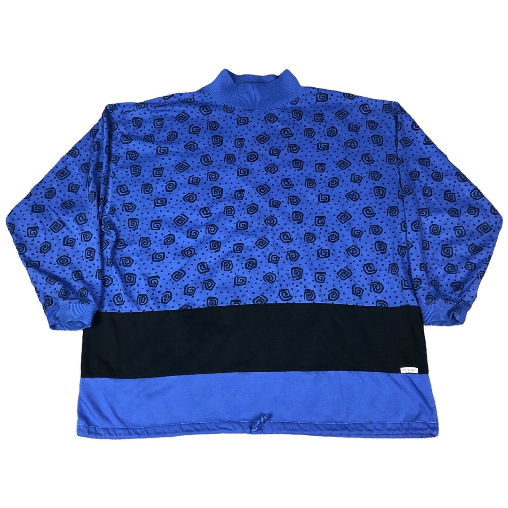 Vintage 90s Greeline Sport Lightweight Mockneck Sweatshirt Women's Size XL